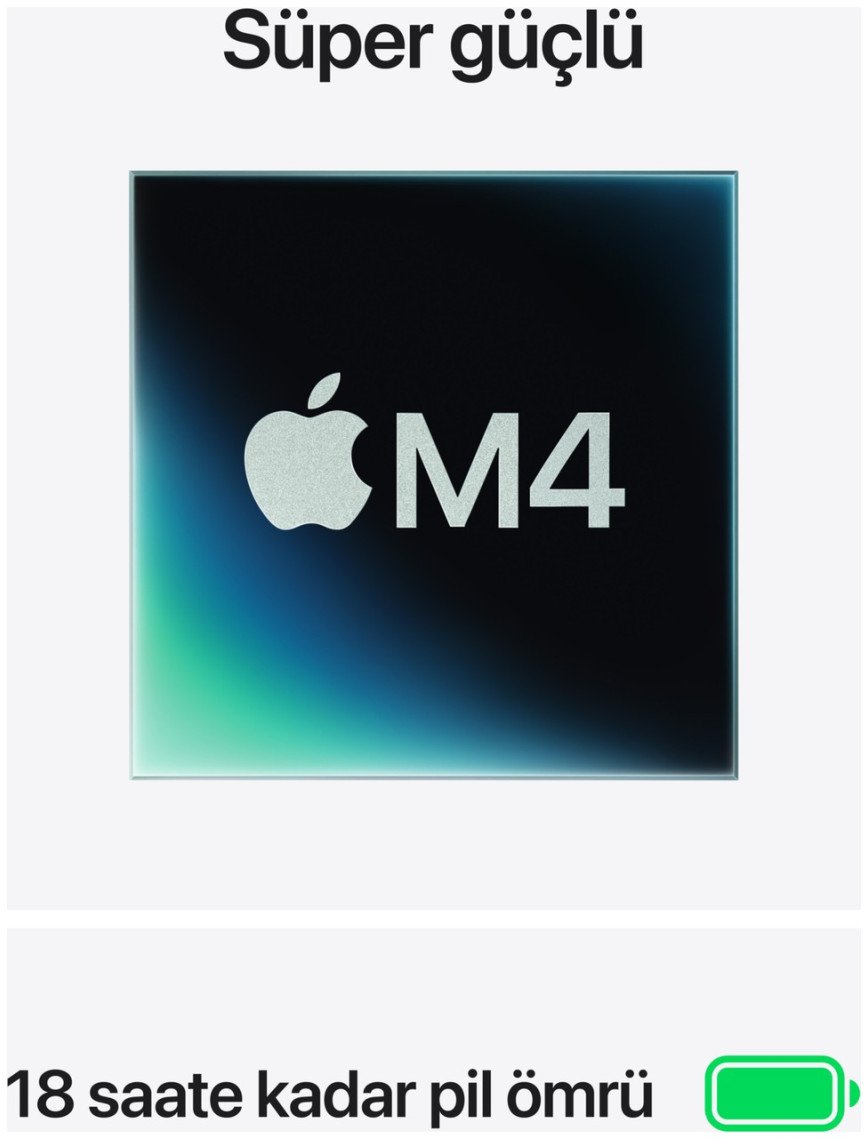 Apple MacBook Air M4 16GB 256GB SSD macOS 13" Taşınabilir Bilgisayar Yıldız Işığı MW0Y3TU/A