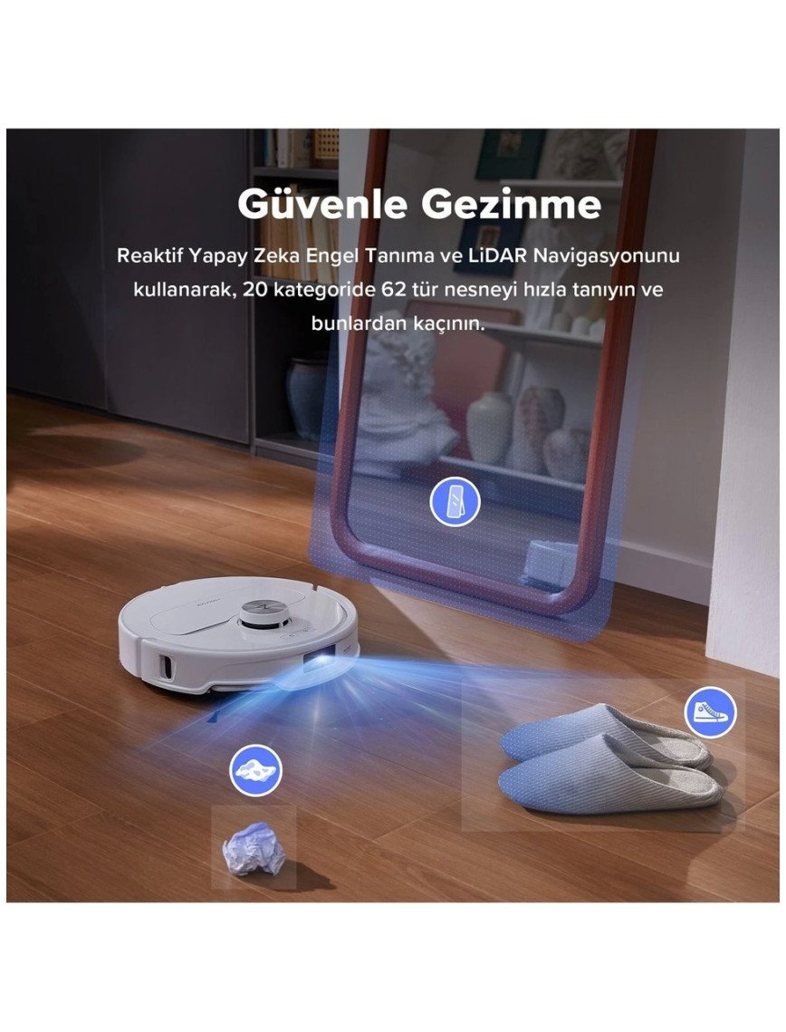 Roborock Q Revo Master Çöp Istasyonlu Akıllı Robot Süpürge - Beyaz